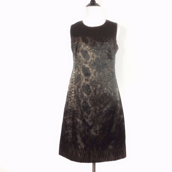 🦋Tahari Snake Print Sleeveless Sheath dress 2 - Picture 2 of 7